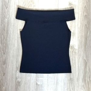 Off the shoulders black top